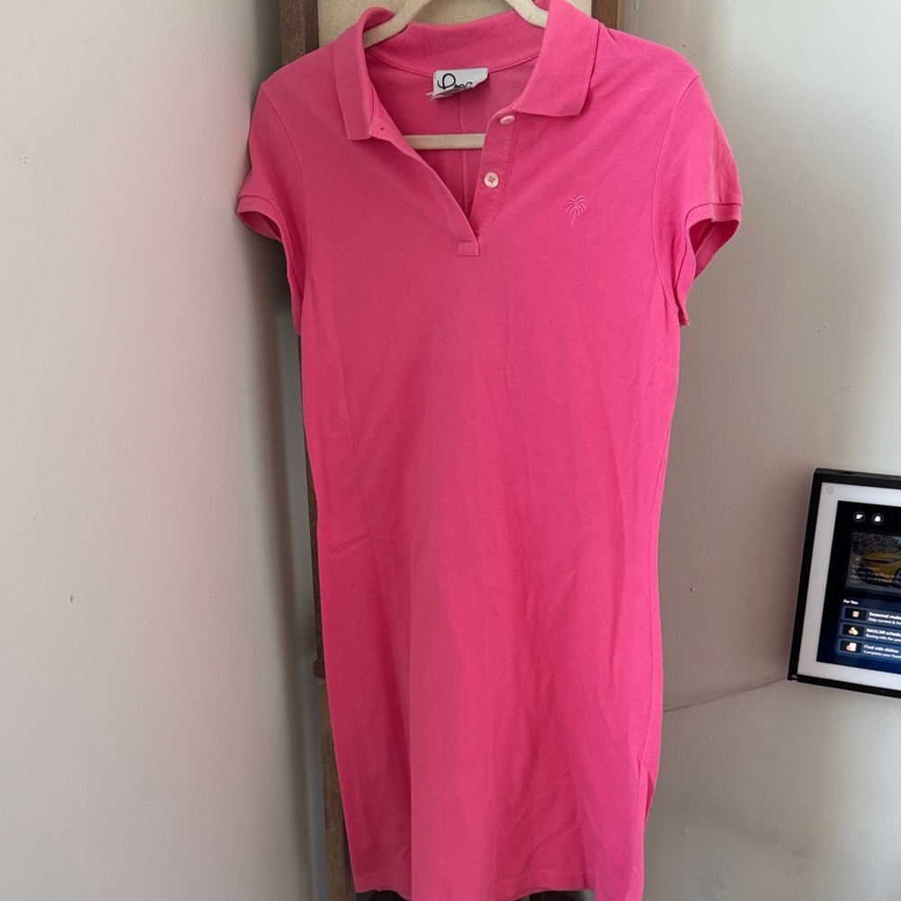 Lilly Pulitzer vintage Vibrant Pink Cotton knee length dress
